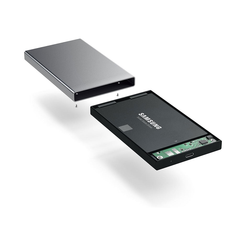 Satechi USB-C External 2.5" HDD/SSD Enclosure - ST-TCDEM - Space Gray, 32616022049020, Available at 961Souq