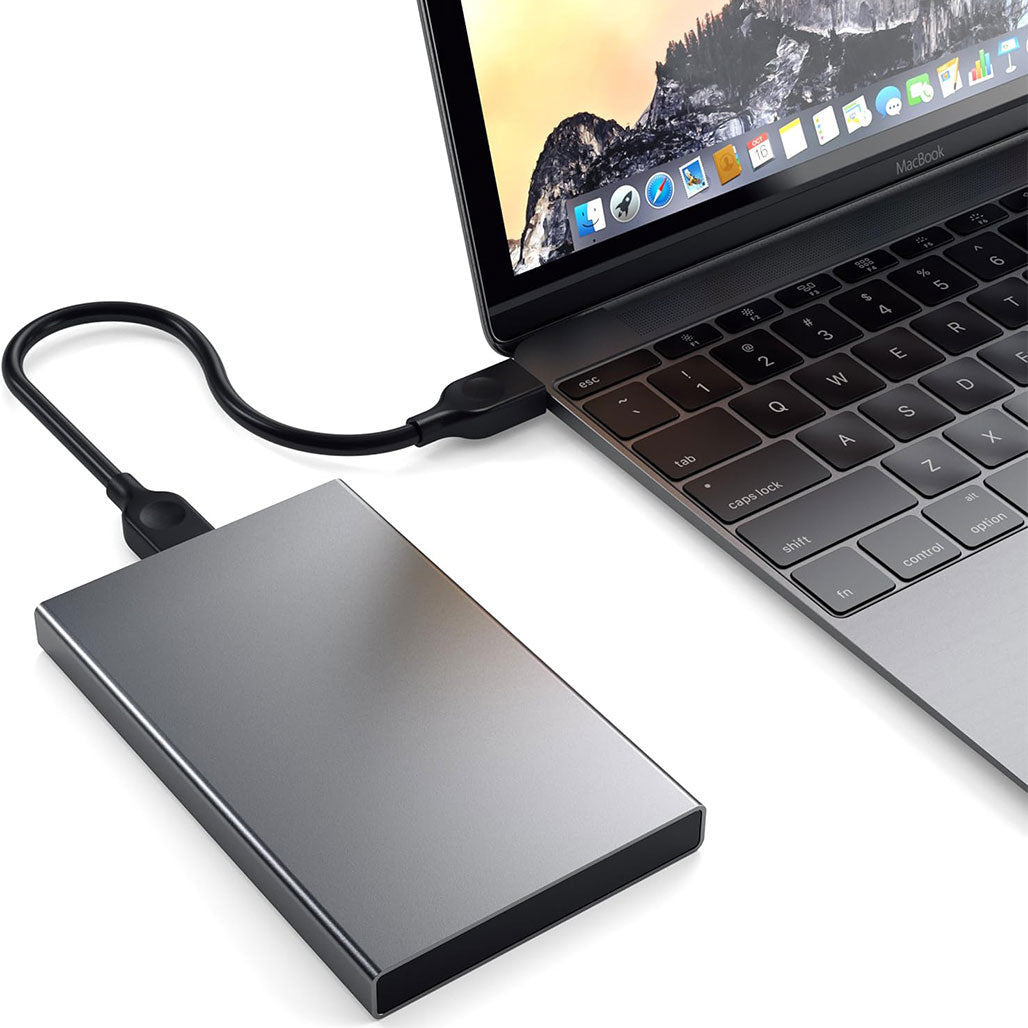 Satechi USB-C External 2.5" HDD/SSD Enclosure - ST-TCDEM - Space Gray, 32616021983484, Available at 961Souq