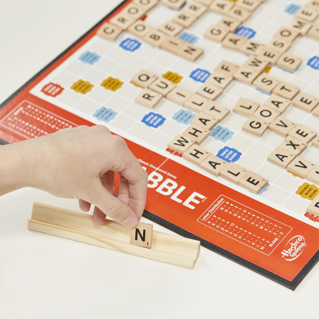 A Photo Of Hasbro Gaming Scrabble Board Game for Kids and Families | Classic Crossword Word Game for Ages 8+ | Fun for 2-4 Players