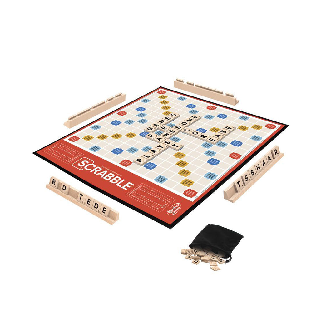 A Photo Of Hasbro Gaming Scrabble Board Game for Kids and Families | Classic Crossword Word Game for Ages 8+ | Fun for 2-4 Players