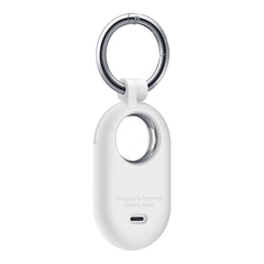 A Photo Of Samsung Silicone Case for SmartTag2 - White | Durable and Secure Attachment