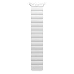 Mageasy SKIN Silicone Magnetic Apple Watch Band 44mm/45mm/49mm - White