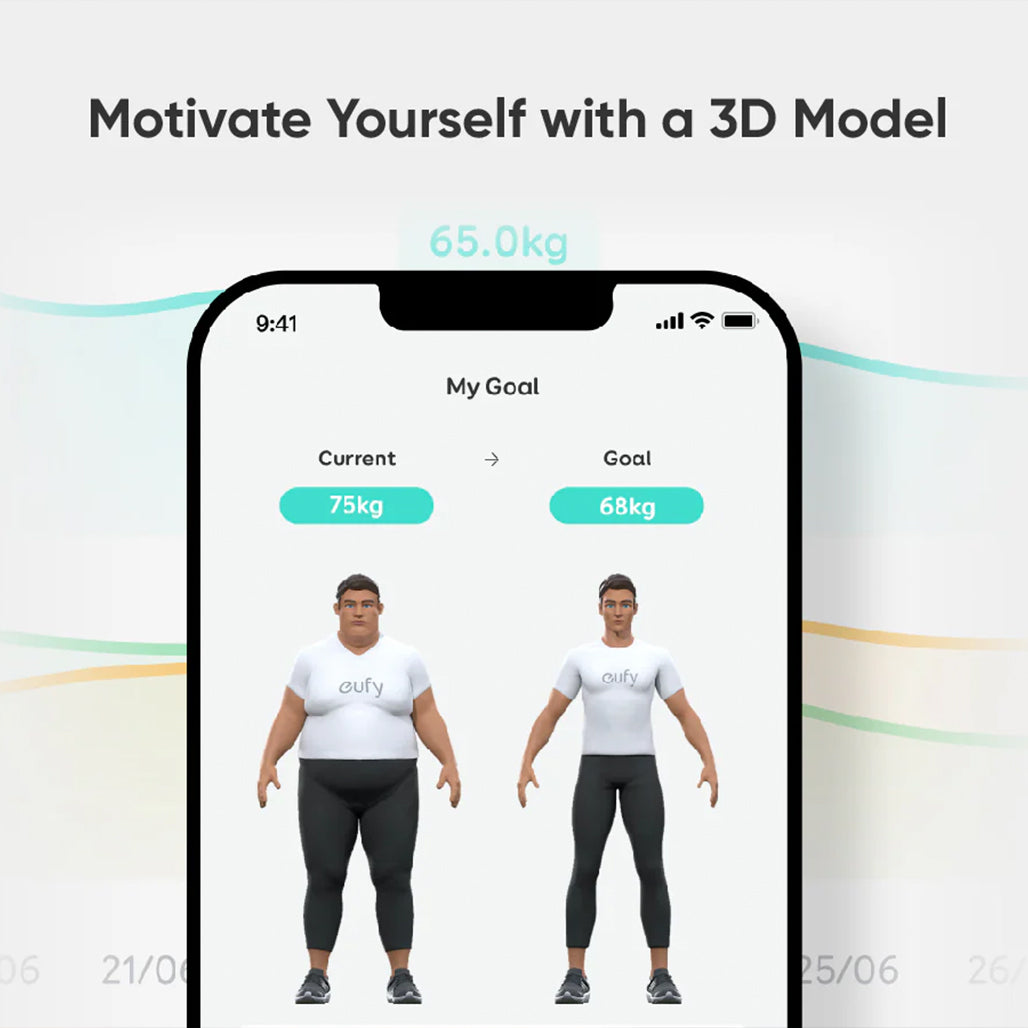 A Photo Of Eufy Smart Scale P3 - Precise Body Fat and Health Monitoring with 3D Virtual Insights