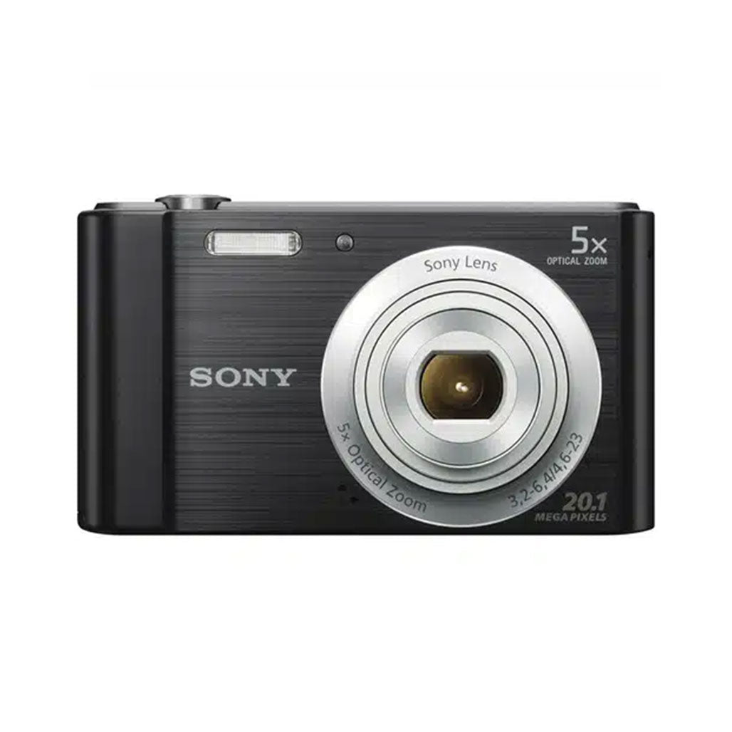 A Photo Of Sony Cyber-shot DSC-W800 Digital Camera (Black) - Compact Point-and-Shoot with 20.1 MP Sensor, 5x Optical Zoom, and 720p HD Video