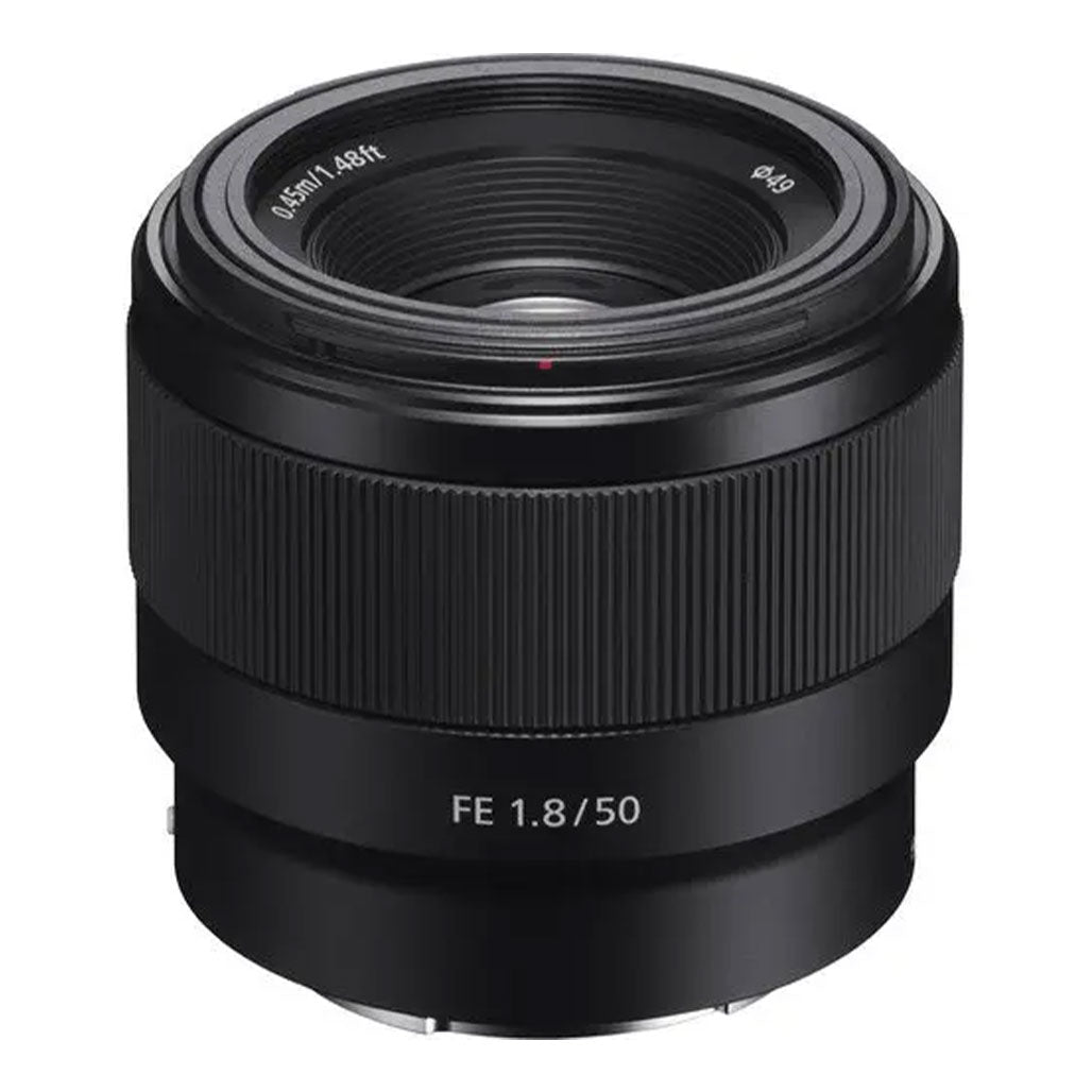 A Photo Of Sony FE 50mm f/1.8 Lens – Compact Prime with Bright Aperture and Precision Autofocus