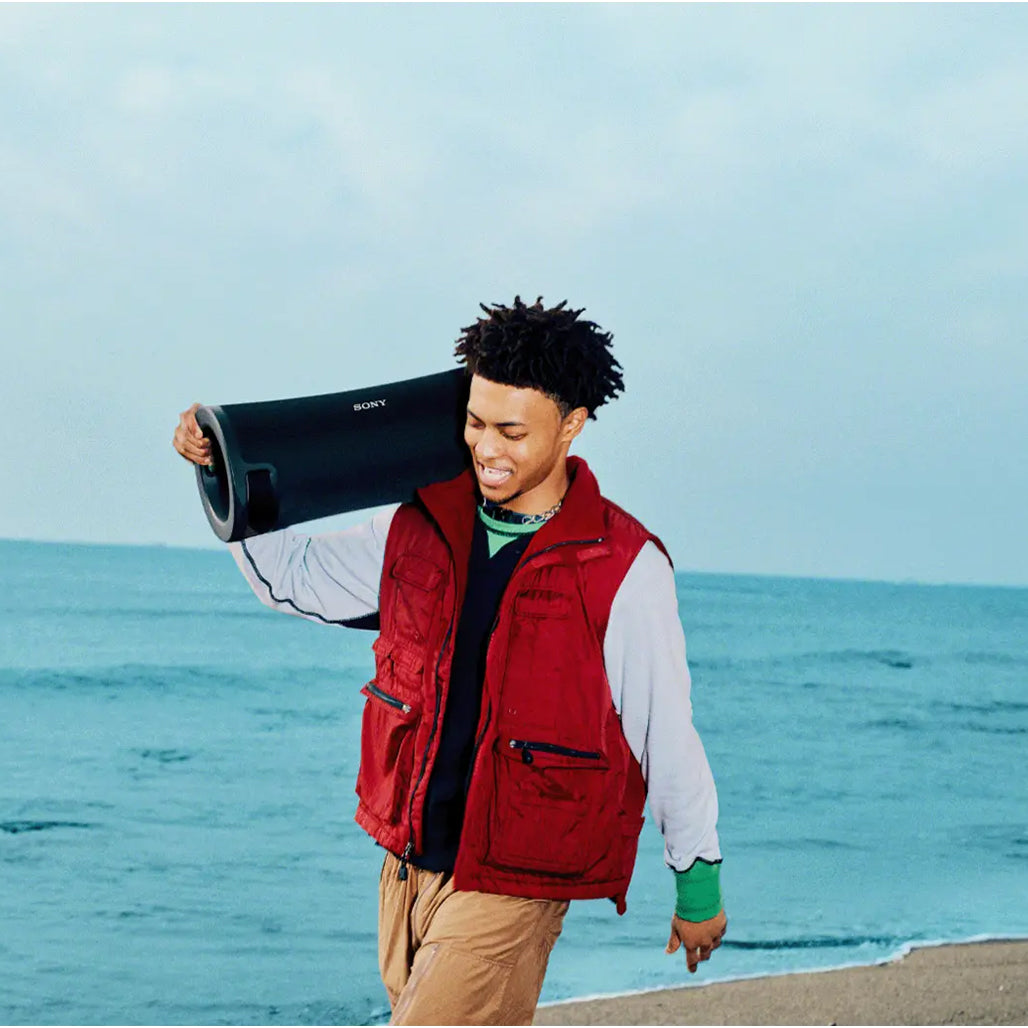 A Photo Of Sony ULT POWER SOUND - ULT FIELD 7 Wireless Portable Speaker with Enhanced Bass, IP67 Rating, 30-Hour Battery Life, and Lighting Effects