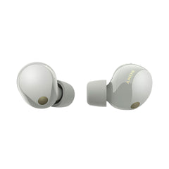 A Photo Of Sony WF-1000XM5 Wireless Noise Cancelling Earbuds - Silver | Premium Sound, Enhanced Noise Cancellation, and Sleek Design