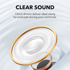 A Photo Of Soundcore by Anker K20i Semi-In-Ear Bluetooth Earbuds with 36 Hours Playtime and AI Noise Reduction