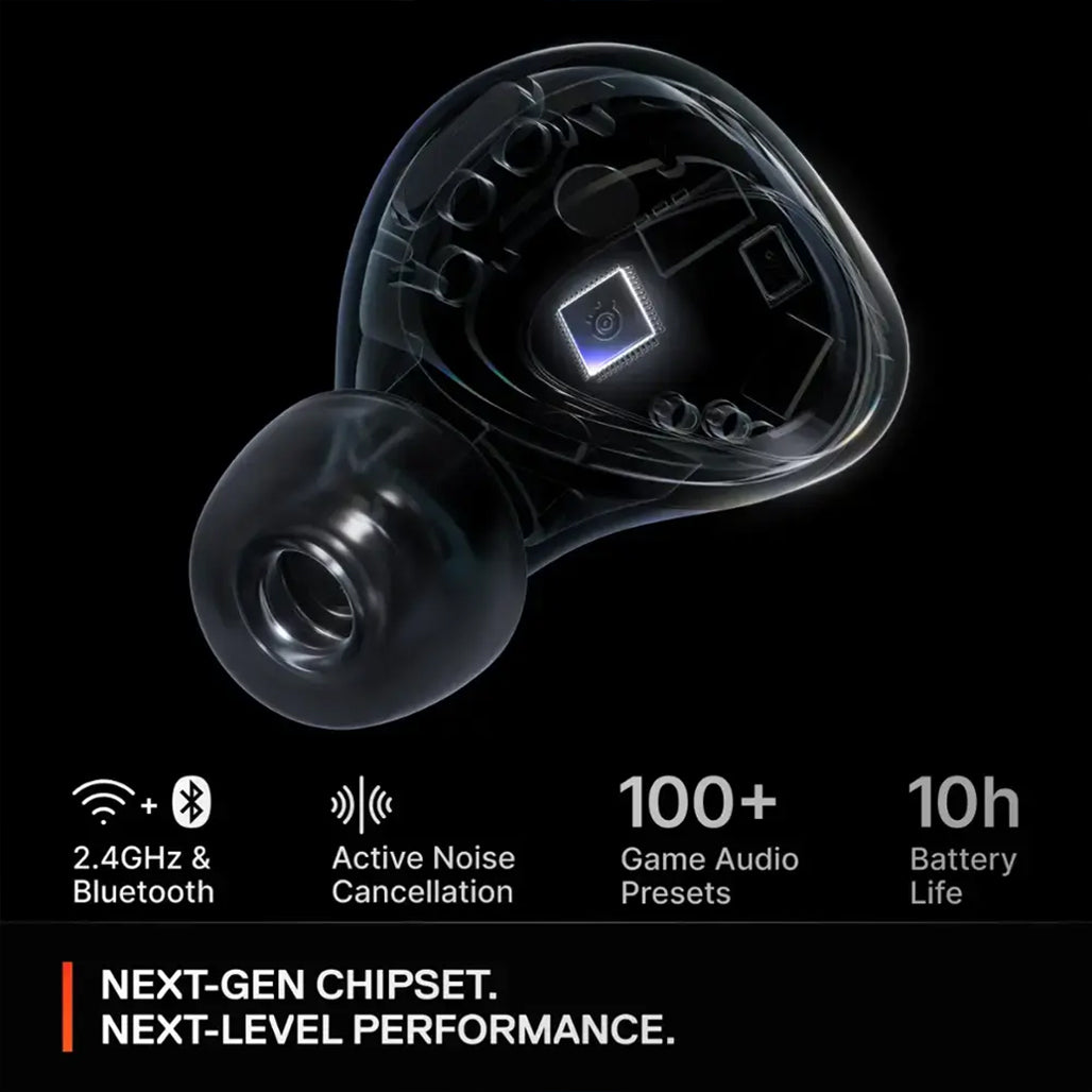 A Photo Of SteelSeries Arctis GameBuds™ for PlayStation – Wireless Gaming Earbuds with 2.4GHz and Bluetooth 5.3