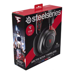 A Photo Of SteelSeries Arctis Nova 7 FaZe Clan Edition - Wireless Gaming Headset – 360° Spatial Audio, 38-Hour Battery Life, AI Noise-Cancelling Mic, Multi-Platform Compatibility