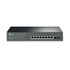 A Photo Of TP-Link T1500G-10MPS JetStream 8-Port Gigabit Smart PoE+ Switch with 2 SFP Slots | High-Performance Network Management