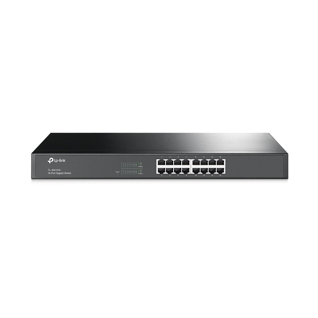 A Photo Of TP-Link TL-SG1016 16-Port Gigabit Rackmount Switch | Energy-Efficient, High Performance, Rack-Mountable