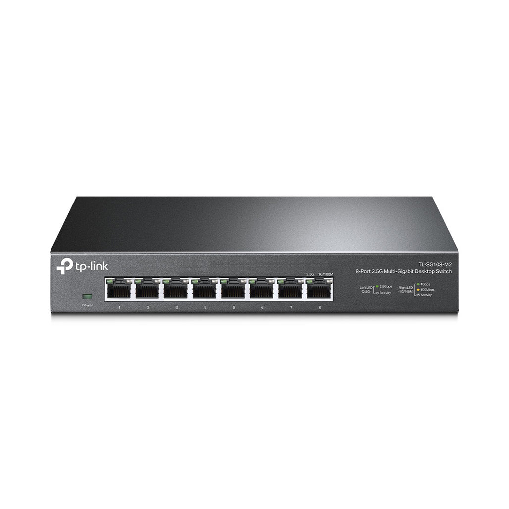 A Photo Of TP-Link TL-SG108-M2 8-Port 2.5G Desktop Ethernet Switch - High-Speed Multi-Gig Performance