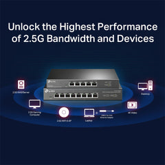 A Photo Of TP-Link TL-SG108-M2 8-Port 2.5G Desktop Ethernet Switch - High-Speed Multi-Gig Performance