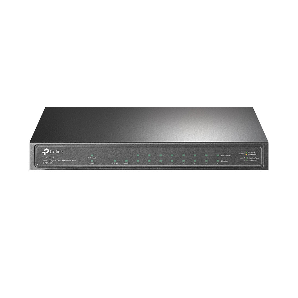 TP-Link TL-SG1210P 10-Port Gigabit Desktop Switch with 8-Port PoE+ from TP-Link sold by 961Souq-Zalka