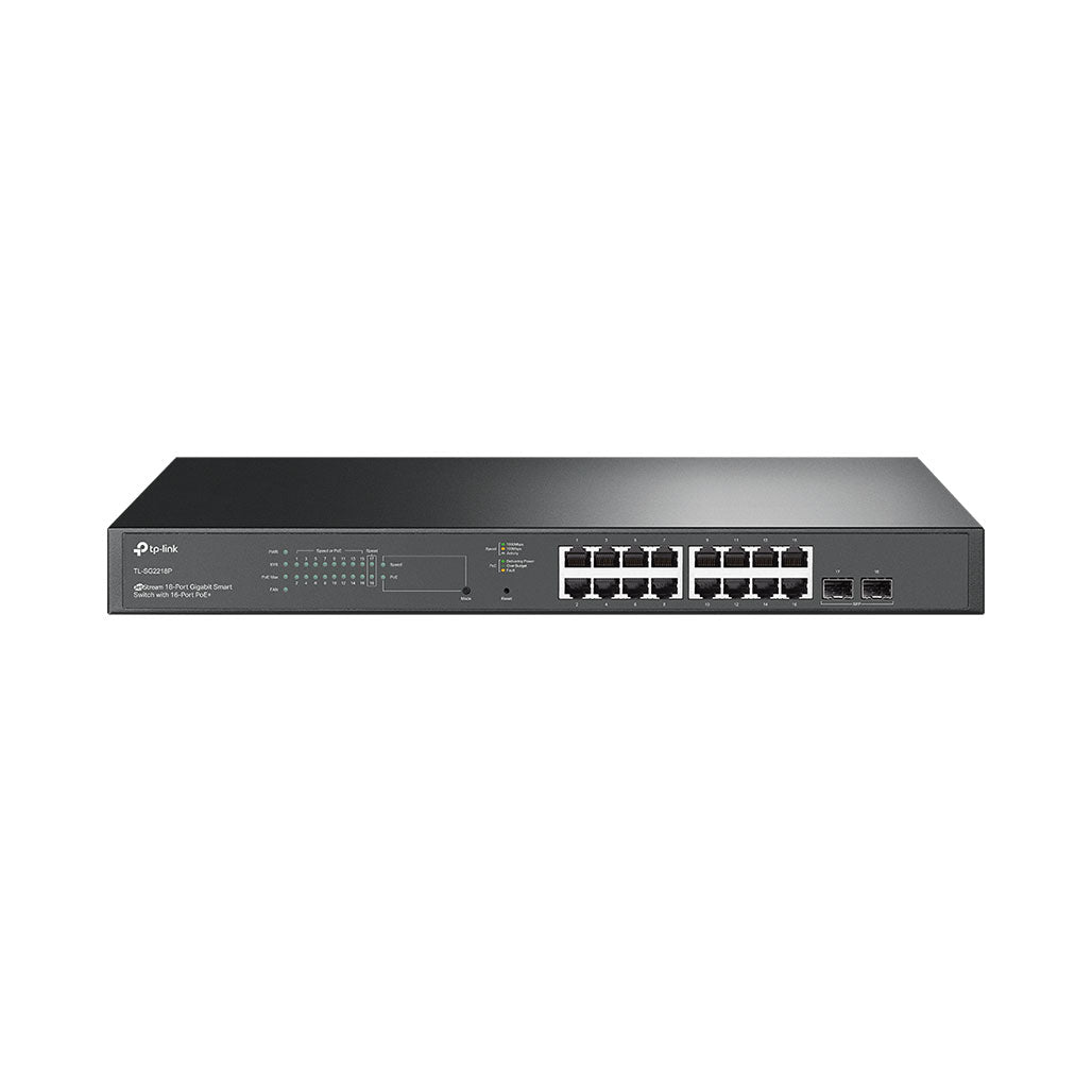 A Photo Of TP-Link TL-SG2218P JetStream 18-Port Gigabit Smart Switch with 16 PoE+ Ports and Omada SDN Integration