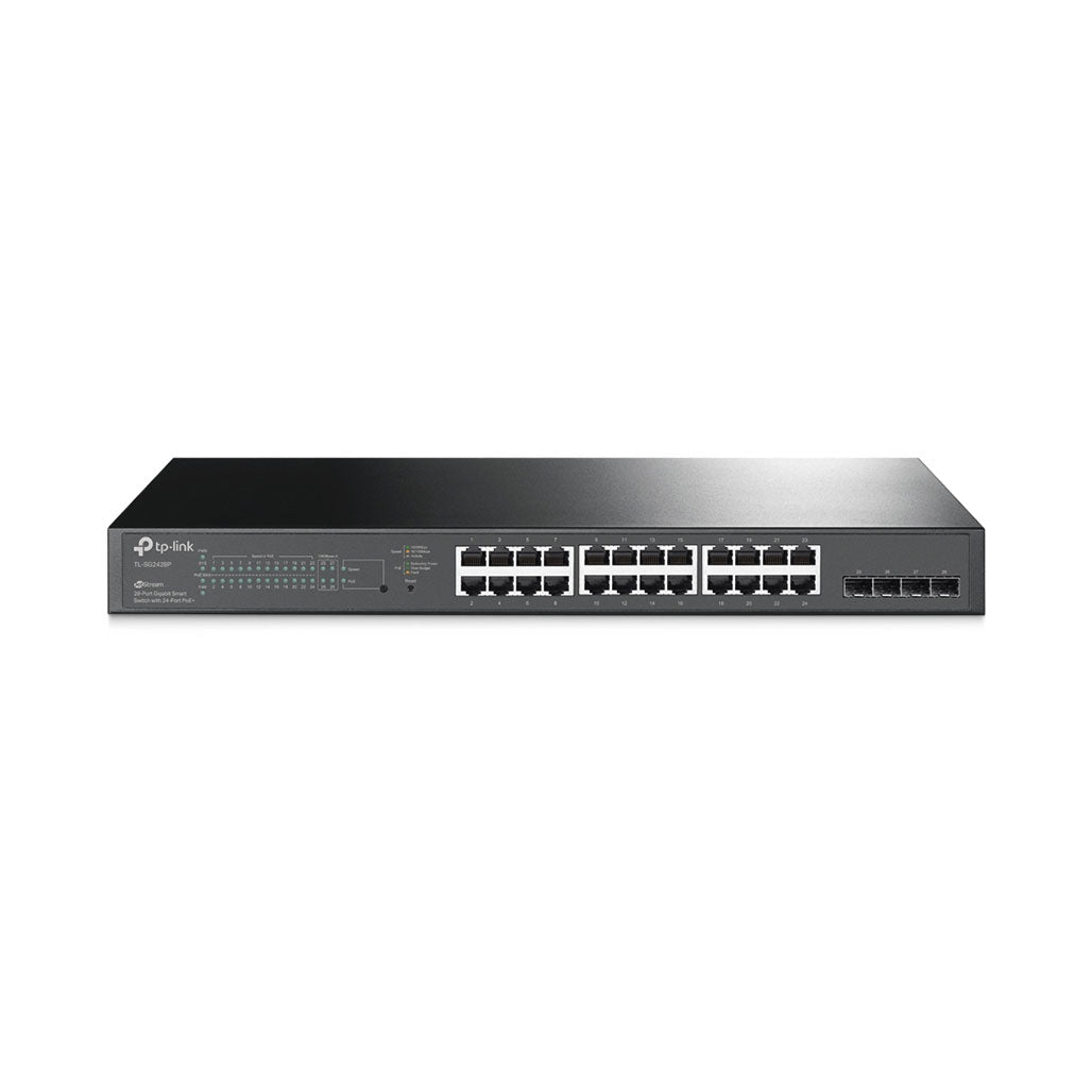 TP-Link TL-SG2428P JetStream 28-Port Gigabit Smart Switch with 24-Port PoE+, 31868043657468, Available at 961Souq