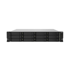 A Photo Of QNAP TS-1232PXU-RP-4G 12-Bay NAS Enclosure | AnnapurnaLabs Alpine CPU, 16GB Max Memory, 10GbE, 2U Rackmount