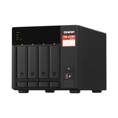 A Photo Of QNAP TS-473A 4-bay AMD Ryzen NAS with QSW-1105-5T 5-Port 2.5G Switch