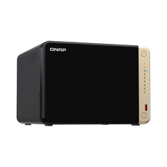 A Photo Of QNAP TS-664-8G-US 6-Bay Desktop NAS – High-Performance Intel Quad-Core Processor, Dual 2.5GbE Ports, and SSD Caching