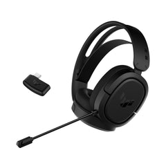 Asus TUF Gaming H1 Wireless headset features a 2.4 GHz connection, 7.1 surround sound with deep bass