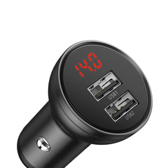 Baseus Car Charger Dual USB 4.8A 24W  With 3in1 Cable 1m - TZCCBX-0G