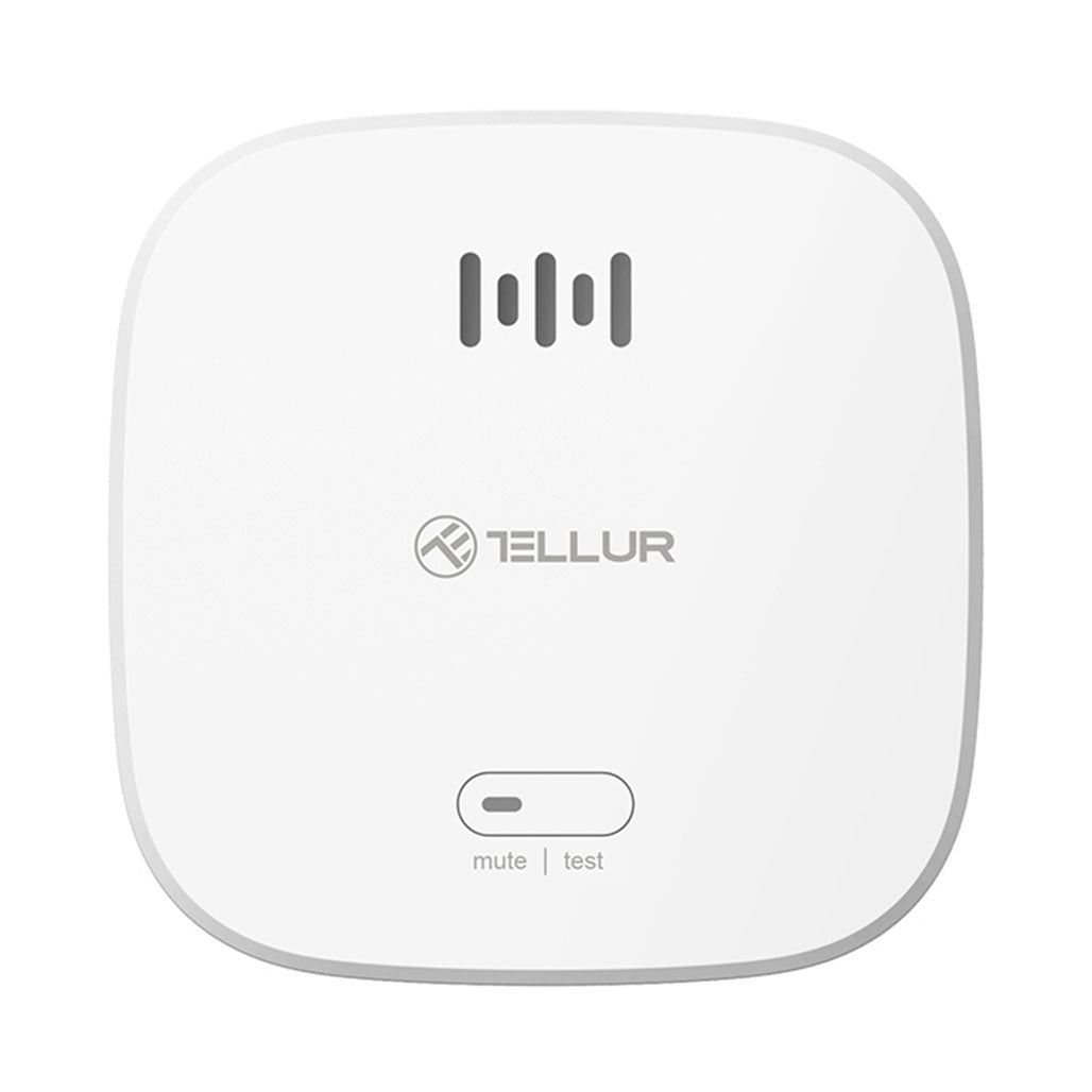 A Photo Of Tellur WiFi Smart Smoke Sensor - Intelligent Smoke Detection with Push Notifications and Tamper Alerts