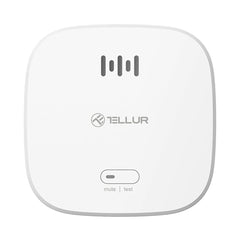 A Photo Of Tellur WiFi Smart Smoke Sensor - Intelligent Smoke Detection with Push Notifications and Tamper Alerts