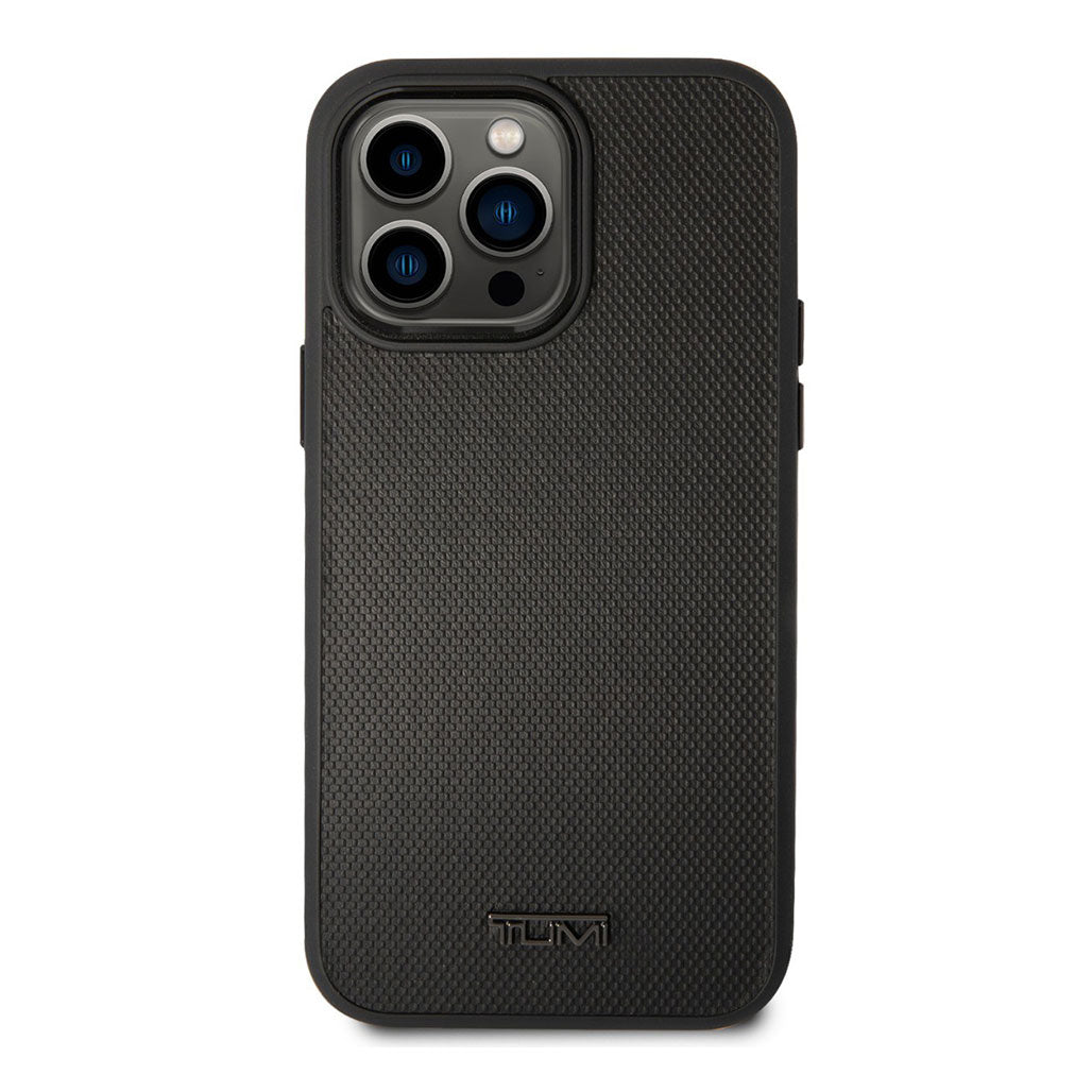 Tumi HC Leather With Magsafe Embossed Balistic Pattern Case iPhone 14 Pro Max, 31954264064252, Available at 961Souq
