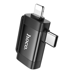 A Photo Of Hoco Adapter for Lightning and Type-C to USB-A | UA31F