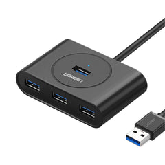 A Photo Of UGREEN 4-in-1 USB 3.0 Data Hub – SuperSpeed 5Gbps, 4 Port USB Expander for PC and Laptop