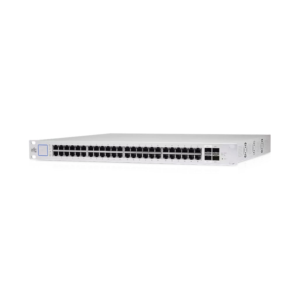 Ubiquiti PoE switch with (48) GbE, PoE+ and 24V passive PoE RJ45 ports, (2) 1G SFP ports, and (2) 10G SFP+ ports, 33016352276732, Available at 961Souq