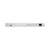Ubiquiti PoE switch with (48) GbE, PoE+ and 24V passive PoE RJ45 ports, (2) 1G SFP ports, and (2) 10G SFP+ ports