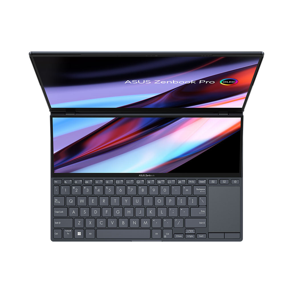 Asus Zenbook Pro 14 Duo OLED UX8402VV-OLEDI9TB - 14.5" Touchscreen - Core i9-13900H - 32GB Ram - 1TB SSD - RTX 4060 8GB - 3 Years Warranty, 32947771244796, Available at 961Souq