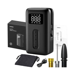 A Photo Of UGreen 15951 Portable Cordless Electric Air Pump & Tire Inflator | 150 PSI, LED Light, Digital LCD Display, 2500mAh Battery