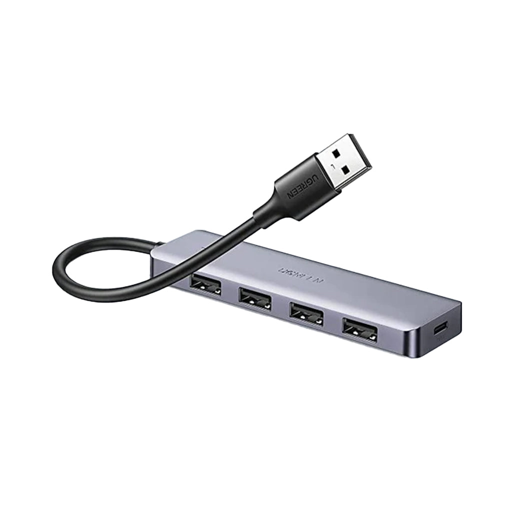 A Photo Of UGreen USB 3.0 Ultra Slim 4-Port Hub | High-Speed Data Transfer and Extra Power Supply