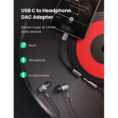 Ugreen Braided USB C to 3.5mm Headphone Adapter