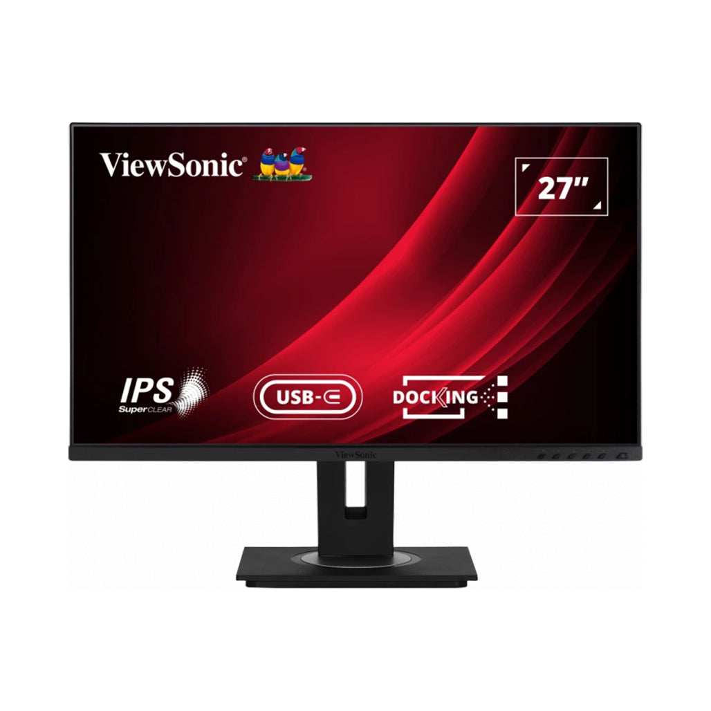 A Photo Of ViewSonic VG2756-4K 27” 4K UHD Docking Monitor with USB-C and Ethernet Connectivity