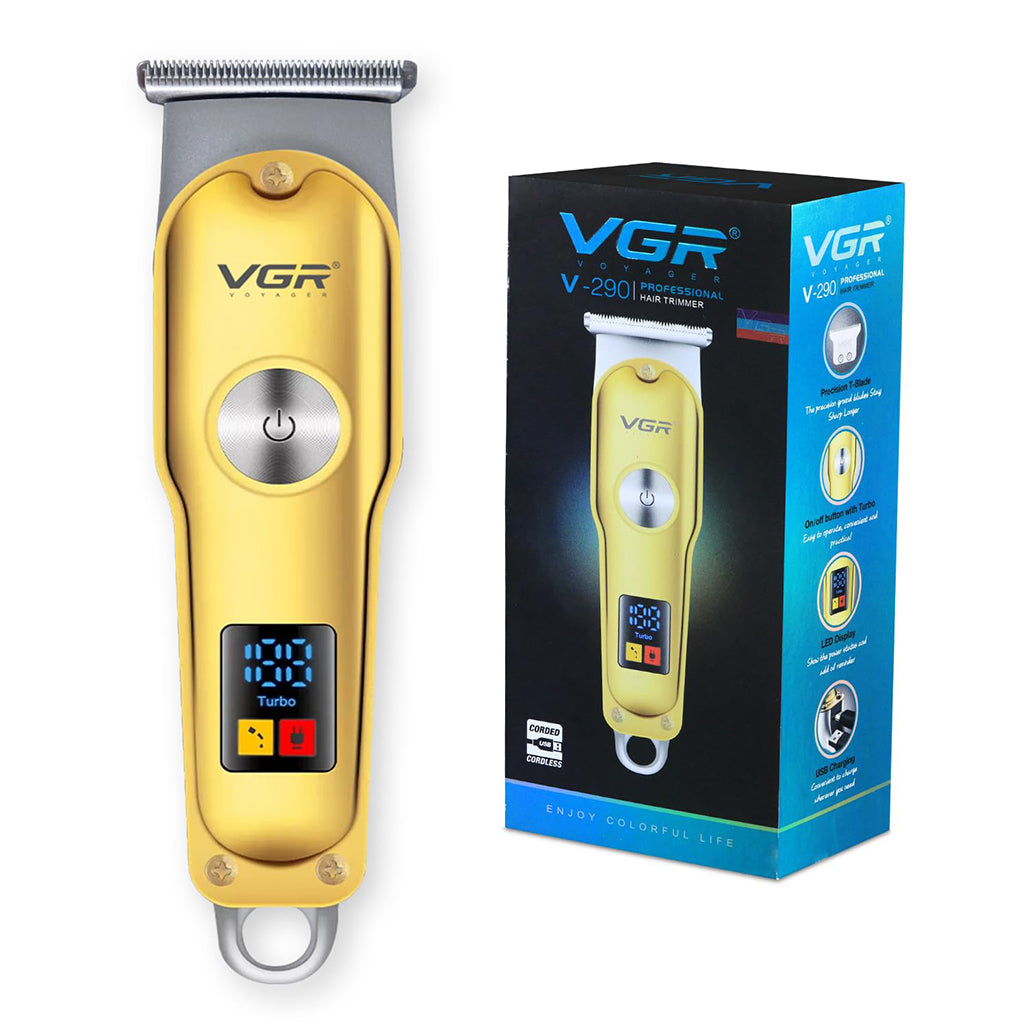 A Photo Of VGR V-290 Professional Hair Clipper with LED Display Runtime