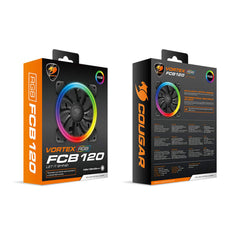 A Photo Of Cougar Vortex RGB FCB 120 RGB Cooling Fan