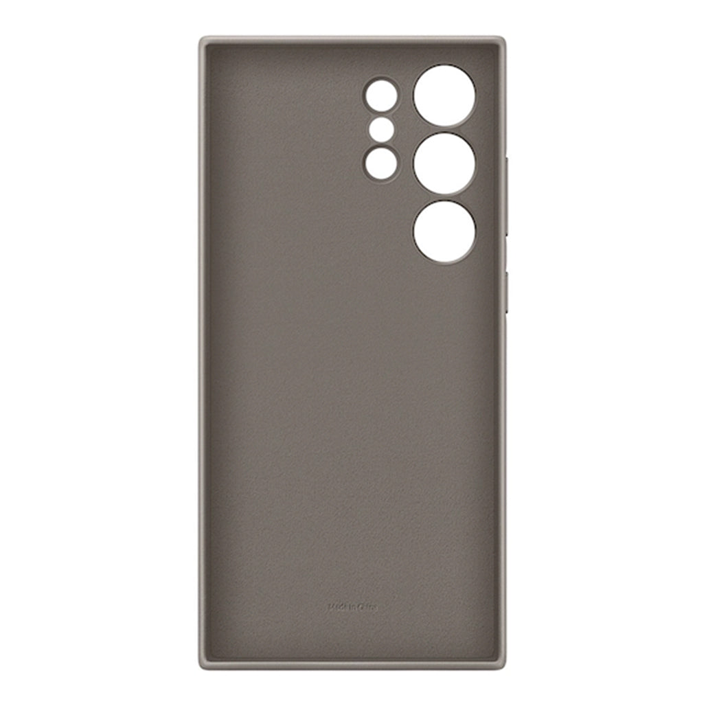 Samsung Vegan Leather case for Galaxy S24 Ultra, Taupe | GP-FPS928HCAAW, 32948003045628, Available at 961Souq