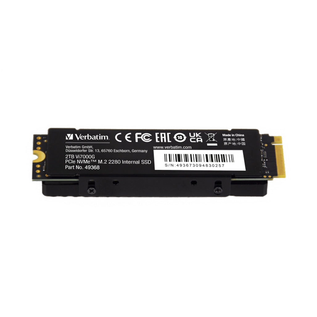 Verbatim Vi7000G PCIe NVMe™ M.2 SSD 2TB for PS5, 32811855872252, Available at 961Souq
