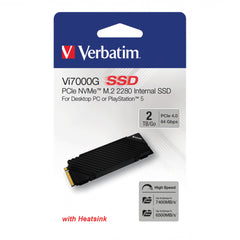 Verbatim Vi7000G PCIe NVMe™ M.2 SSD 2TB for PS5