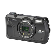 A Photo Of Ricoh WG6 Waterproof Compact Digital Camera - 20MP, 4K Video, Rugged Design - Black