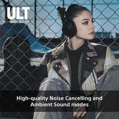 A Photo Of Sony ULT WEAR Wireless Noise Canceling Headphones | WHULT900NB.CE7 – Advanced Noise Cancellation, Bass Customization, 30-Hour Battery Life, and Voice Assistant Support