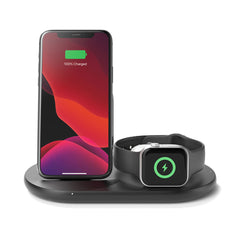 Belkin WIZ001VFBK Boost Charge 3-in-1 Wireless Charger for Apple