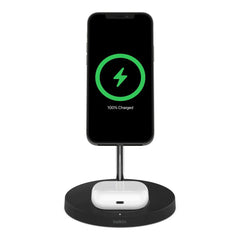 A Photo Of Belkin BoostCharge Pro 2-in-1 Wireless Charger Stand with MagSafe Technology – 15W Charging for iPhone and AirPods