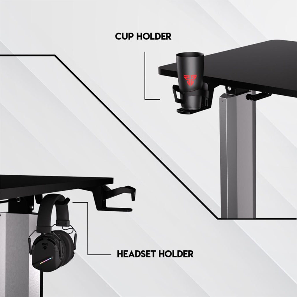 A Photo Of Fantech WS414 Adjustable Height Desk with Sturdy Steel Frame and Powerful Electric Motor