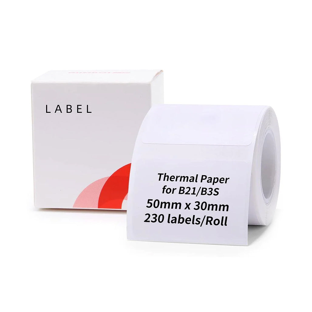 A Photo Of NIIMBOT White Labels 50x30mm – 230 Pieces for B21 and B3S Label Printers