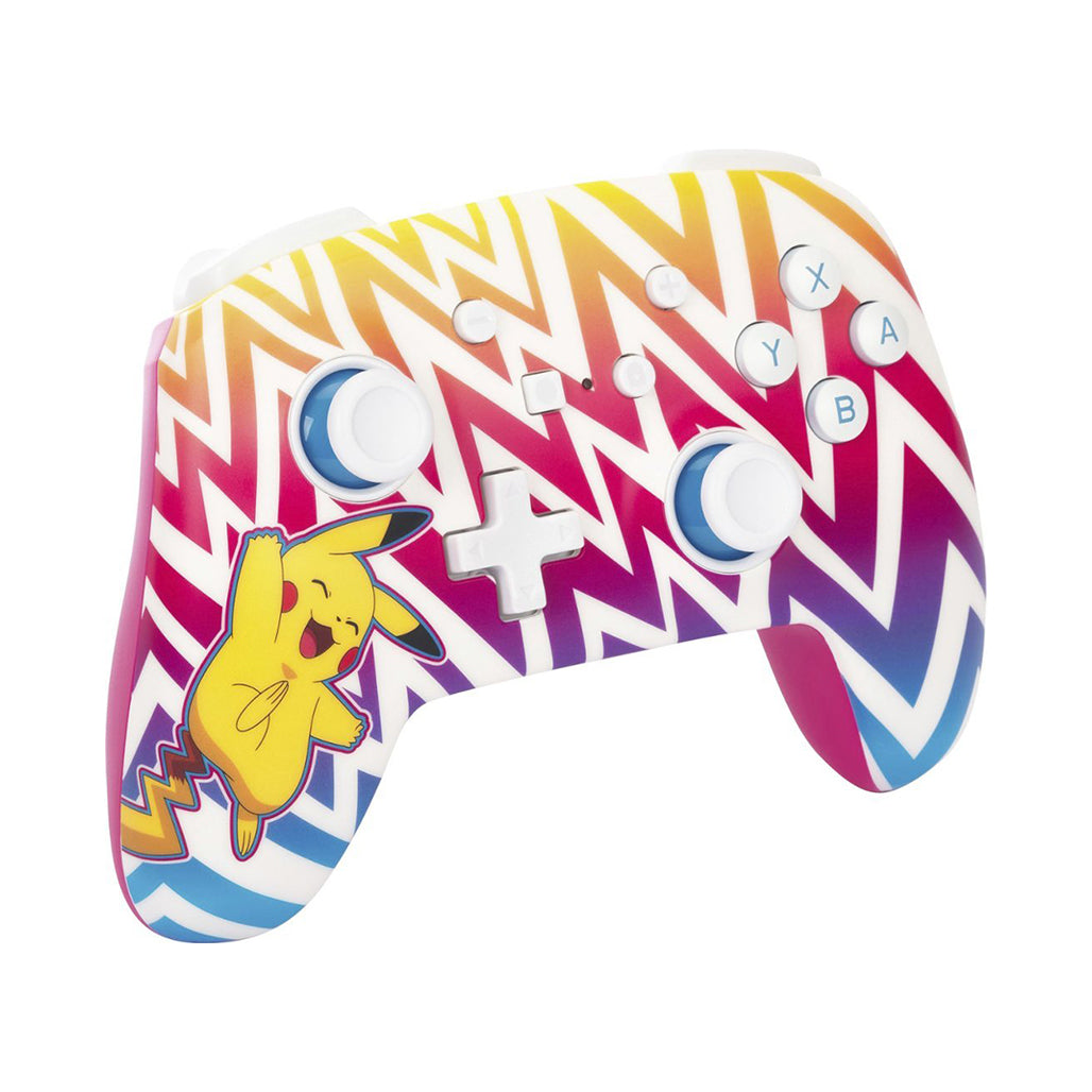 A Photo Of PowerA Enhanced Wireless Controller for Nintendo Switch – Pikachu Vibrant Edition, Bluetooth 5.0, Rechargeable, and Two Mappable Buttons